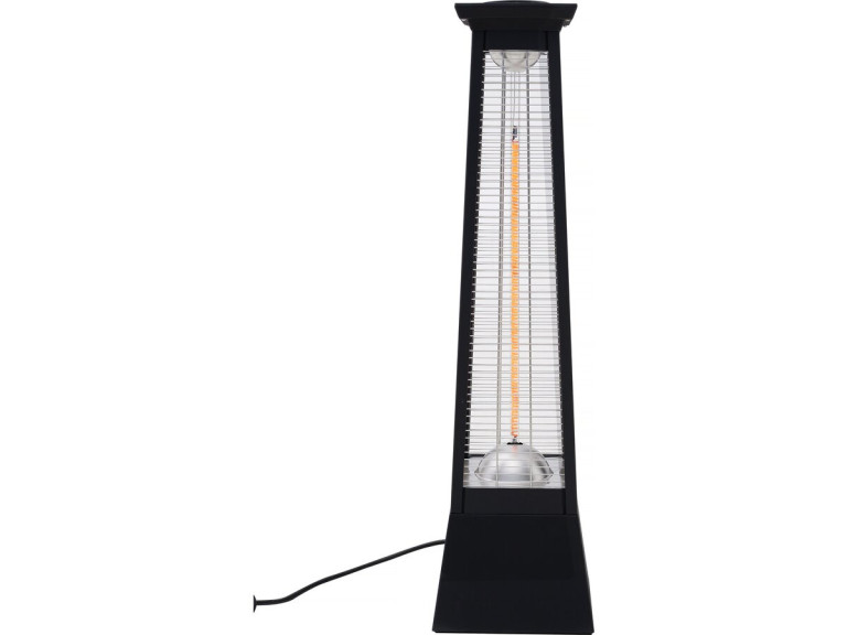 Promiennik elektryczny z włókna węglowego "Volcano" - 2000W - Czarny