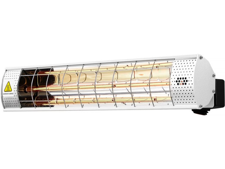 Grzejnik tarasowy na podczerwień - 2000W - srebrny
