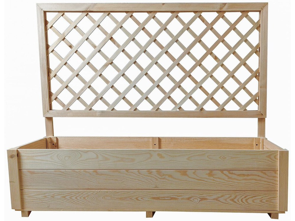 Drewniana donica "Orpin" z krata - 98 x 34 x 104 cm