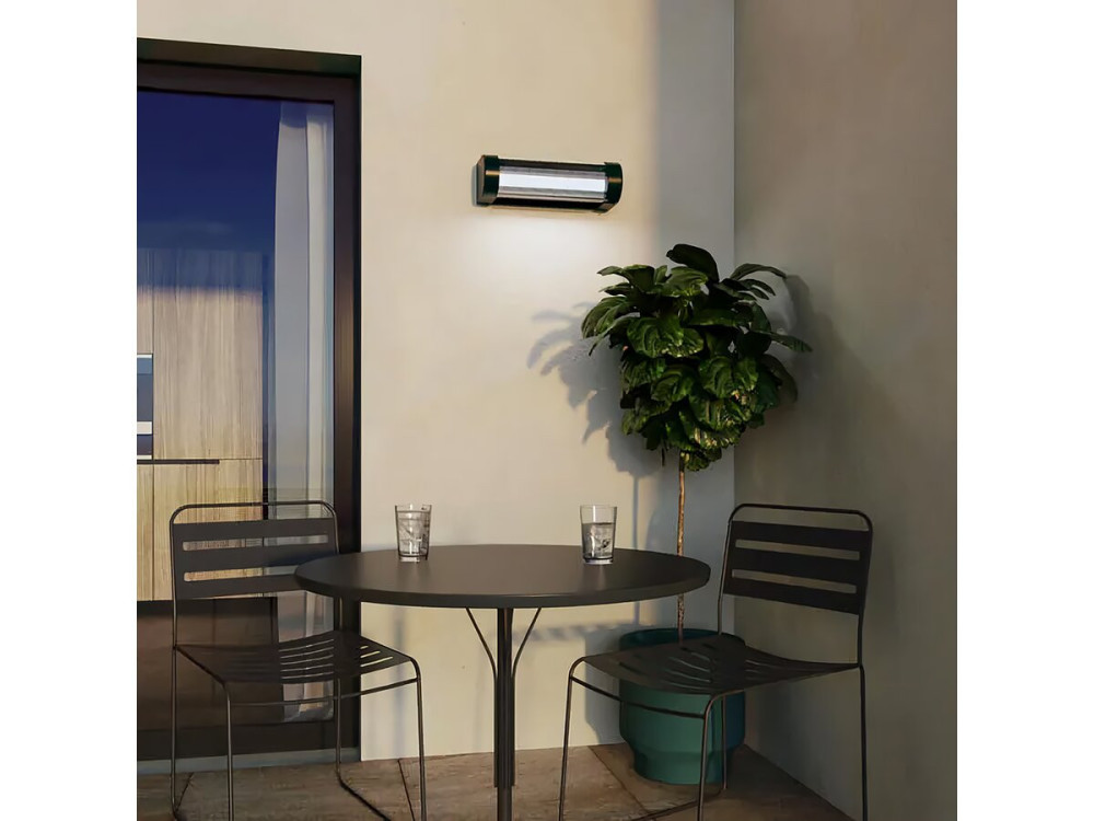 Booster " Loma " solarna i ładowalna lampa ścienna od 150 do 900 lumenów - czarna