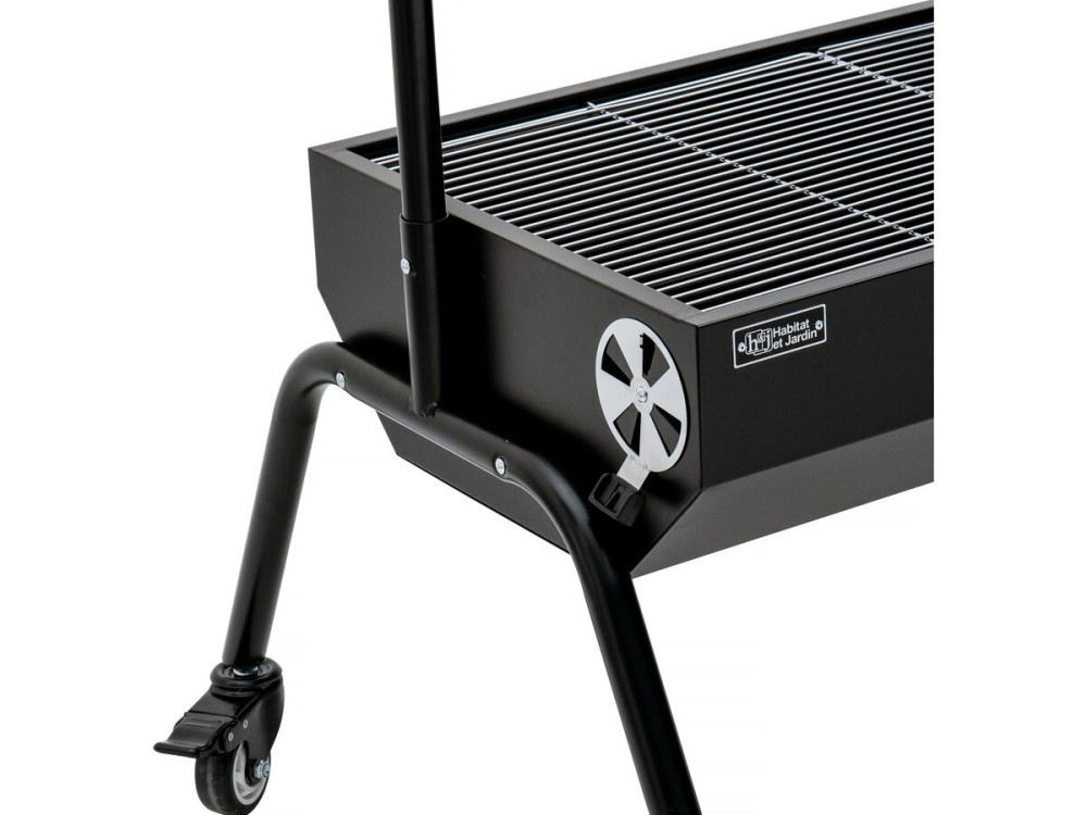 Grill węglowy / rożno elektryczne "Senator" - Czarny