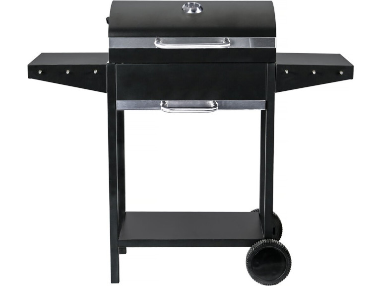 Grill węglowy "Bizon" - 119 x 50 x 101 cm - Czarny