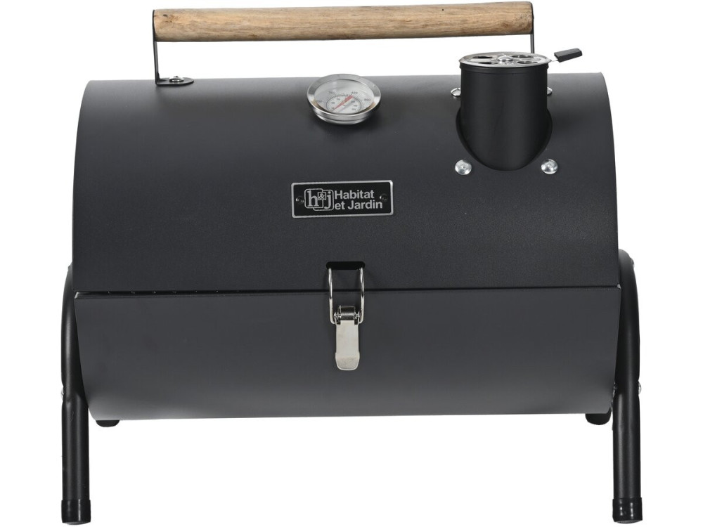 Przenosny grill weglowy „Kapitan” - 42 x 27 x 43 cm - Czarny