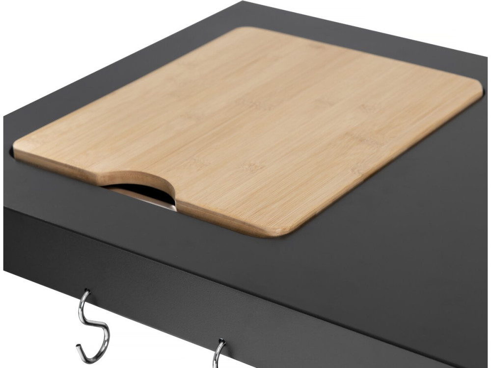 Grill gazowy do kuchni na zewnątrz - 12 kw - 4 palniki - Czarny