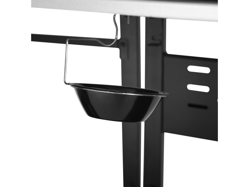 Grill gazowy do kuchni na zewnątrz - 12 kw - 4 palniki - Czarny