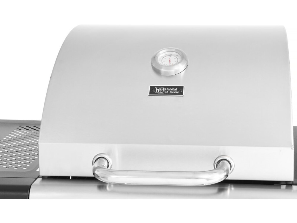 Western 2 w 1 metalowy grill gazowy i na węgiel drzewny - czarny