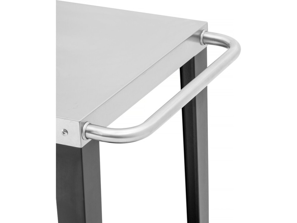 Wózek do grilla "Gelia" 117 x 59 cm - stal nierdzewna - czarny
