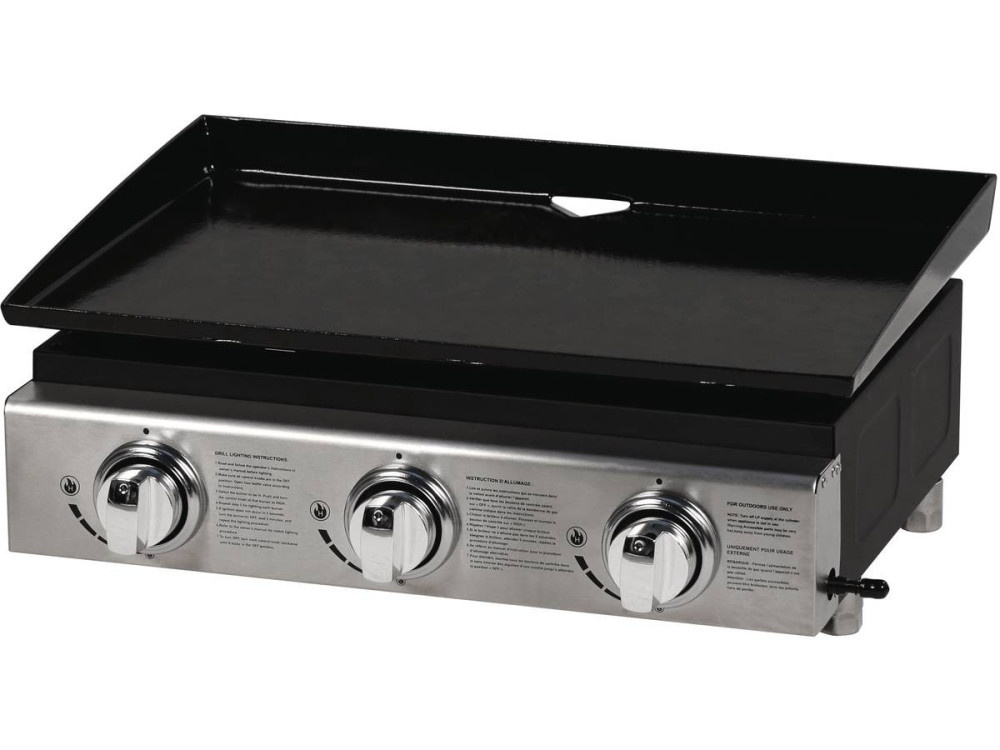 Mini grill gazowy "Presto 3" - 3 palniki - 7.5kW - Szary
