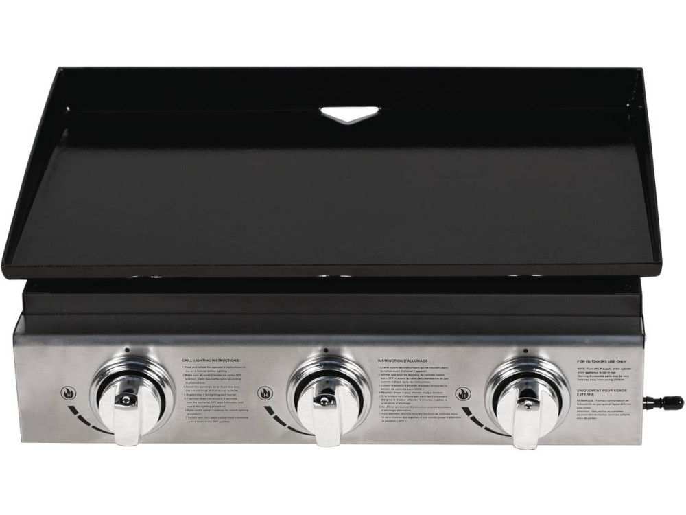 Mini grill gazowy "Presto 3" - 3 palniki - 7.5kW - Szary