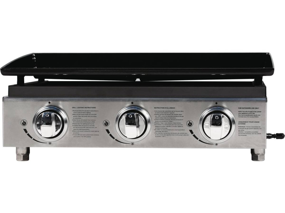 Mini grill gazowy "Presto 3" - 3 palniki - 7.5kW - Szary