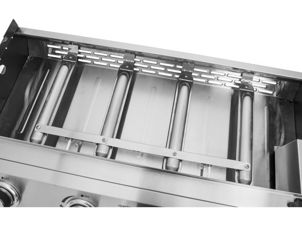 Plancha gazowa 4 palniki "Jolly" - 10 Kw - Szara