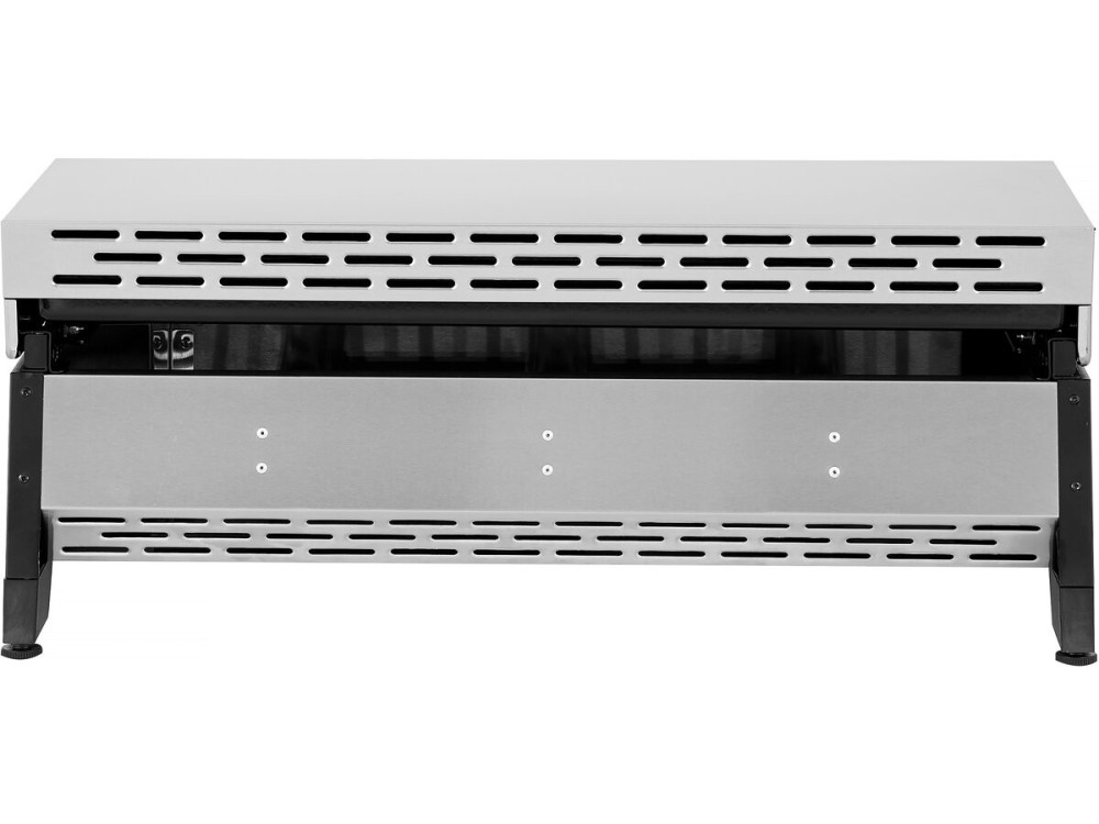 Kratka gazowa z 3 palnikami i metalową pokrywą "Fasto" - 7,5 kw - Szara