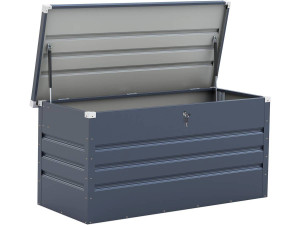 Metalowa skrzynia ogrodowa „Store” - 680 L - 165 x 69 x 60 cm - Szara