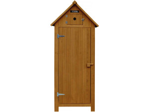 Szafka ogrodowa „Szopa” - 77 x 54,5 x 179 cm - Brazowa
