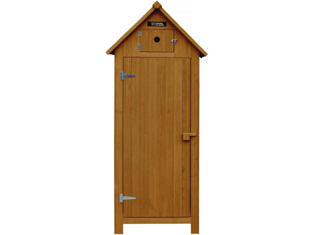 Szafka ogrodowa „Szopa” - 77 x 54,5 x 179 cm - Brazowa