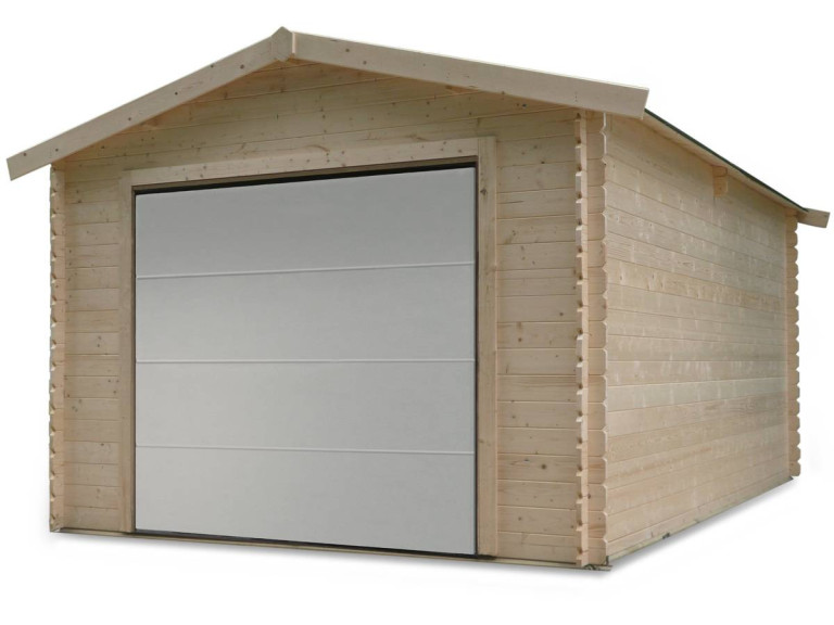 Garaż drewniany "tradycyjny" - 18,19 m² - 3,58 x 5,08 x 2,82 m - 28 mm