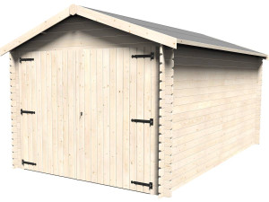 Garaż drewniany "Gamache" - 14,24 m² - 2,98 x 4,78 x 2,56 m - 28 mm