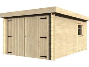 Garaż drewniany "Galan" - 15,28 m² - 3,26 x 4,78 x 2,24 m - 28 mm