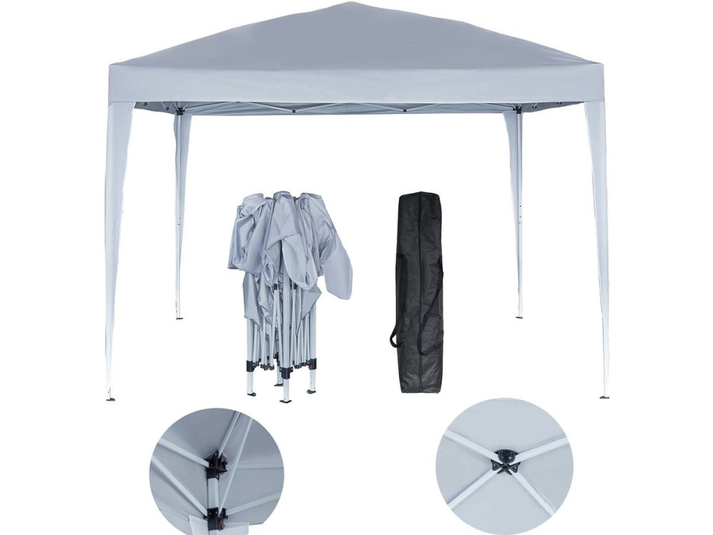 Skladana altana ogrodowa „Svetlana 4” - 12 m² - 3 x 4 m - Biala
