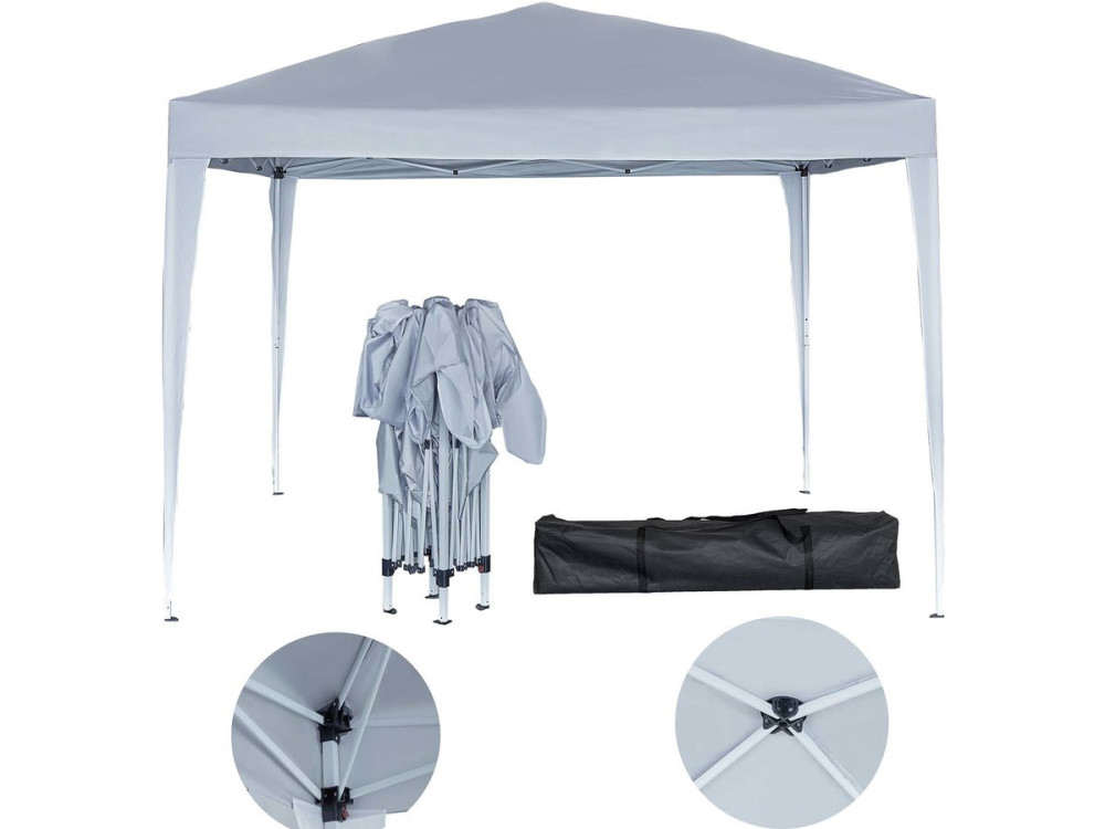 Skladana altana ogrodowa „Svetlana 4” - 12 m² - 3 x 4 m - Biala
