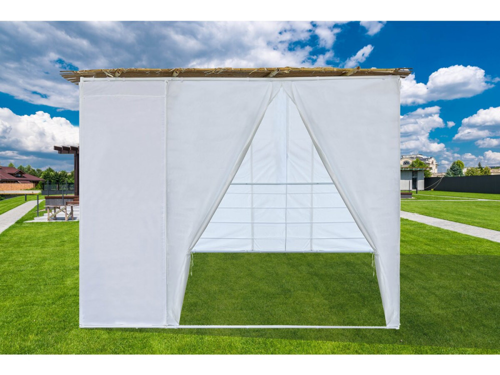Regulowany zestaw Sukkah NINA 3 x 3 -3 bambusowe rolki i 3 drewniane listwy