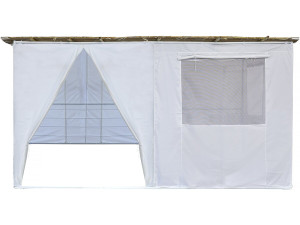 Regulowany zestaw Sukkah NINA - 4 x 3 - 4 bambusowe rolki i 4 drewniane listwy