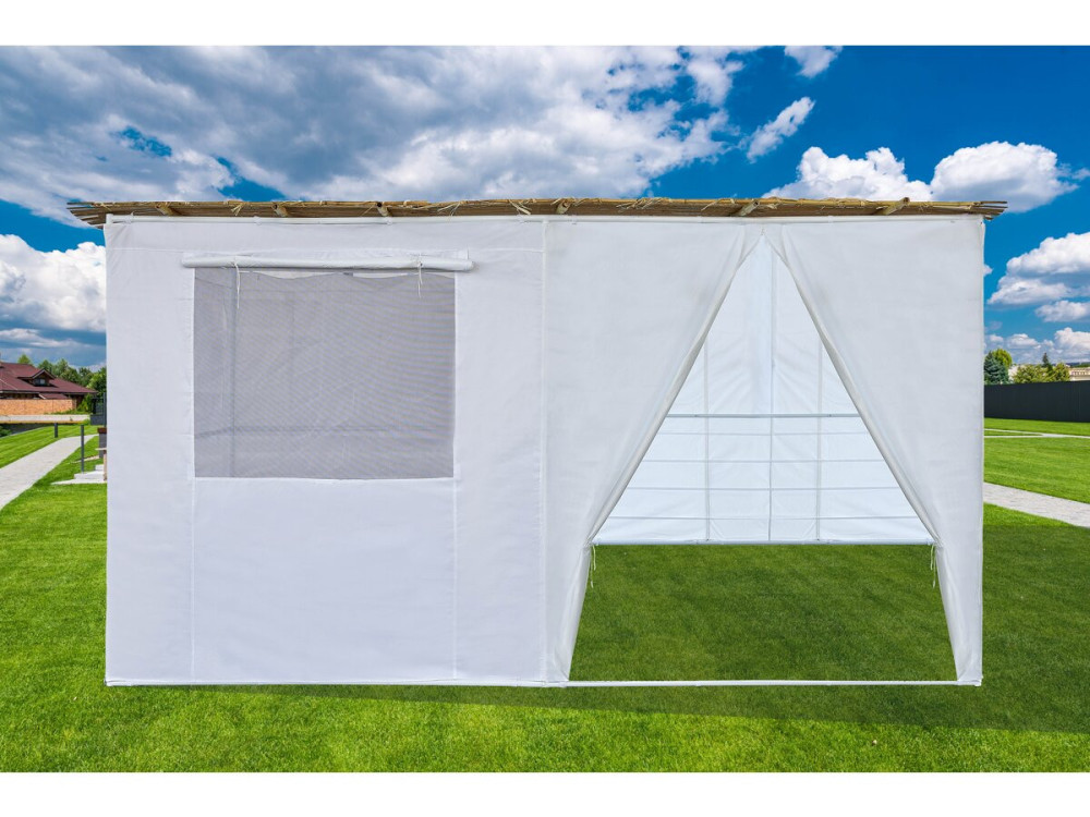 Regulowany zestaw Sukkah NINA - 4 x 3 - 4 bambusowe rolki i 4 drewniane listwy
