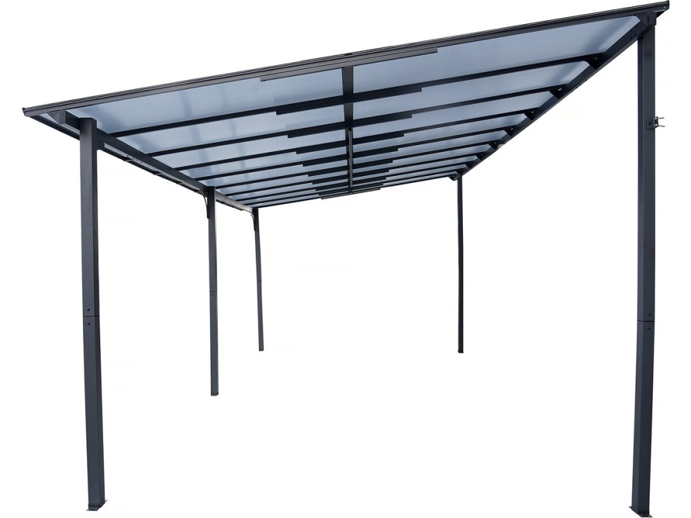 Pergola przysufitowa "Marvin" - 5,5 x 3 m - 545 x 298 x 243 cm - Ciemnoszara