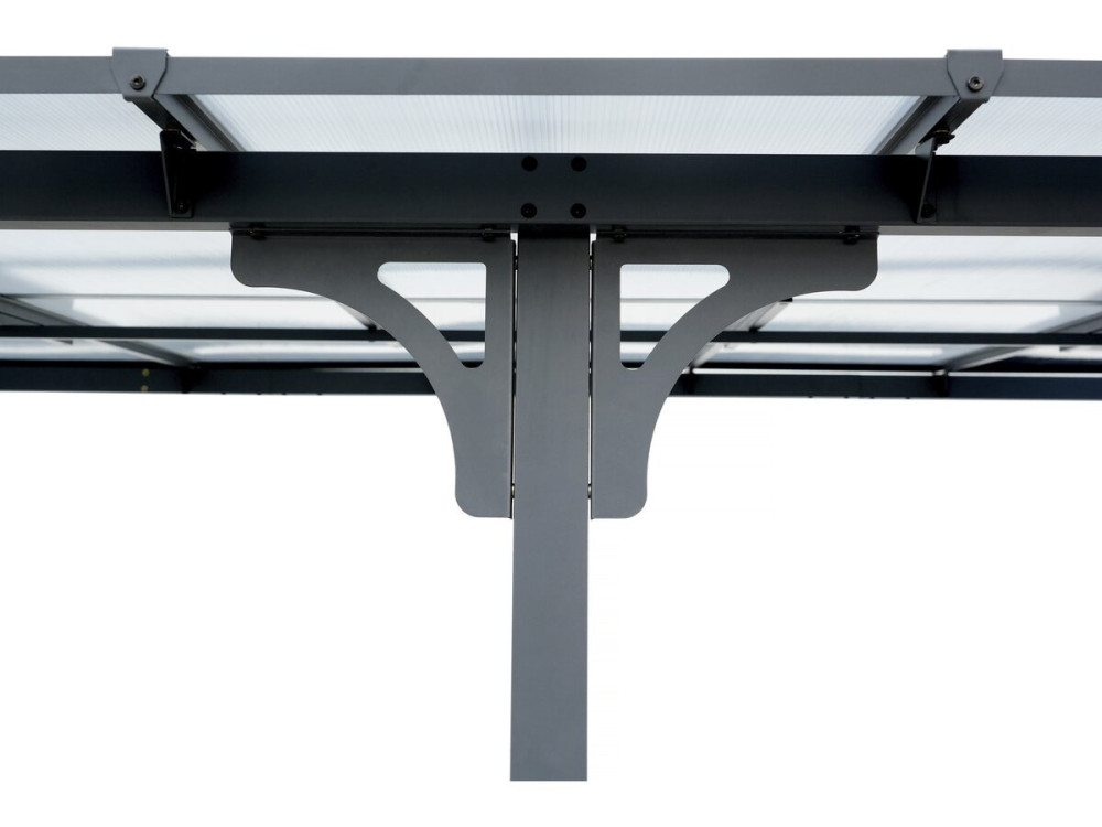 Pergola przysufitowa "Marvin" - 5,5 x 3 m - 545 x 298 x 243 cm - Ciemnoszara