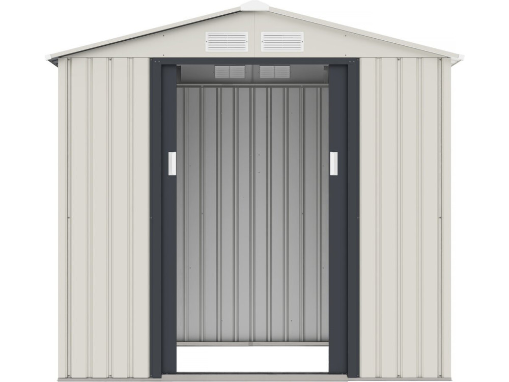 Metalowy domek ogrodowy Nebraska - 4,07m² z rynną