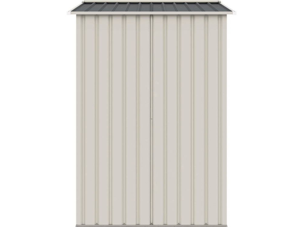 Metalowa szopa ogrodowa Nebraska - 4,07 m² - Beż/Szarość antracytowa