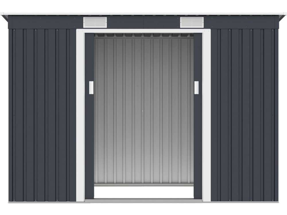 Metalowa szopa ogrodowa jednospadowa "Austin" - 3,14 m2 - Szary