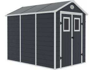 Wiata ogrodowa z żywicy "Texas" - 5,23 m² - zestaw do kotwienia w zestawie - antracyt
