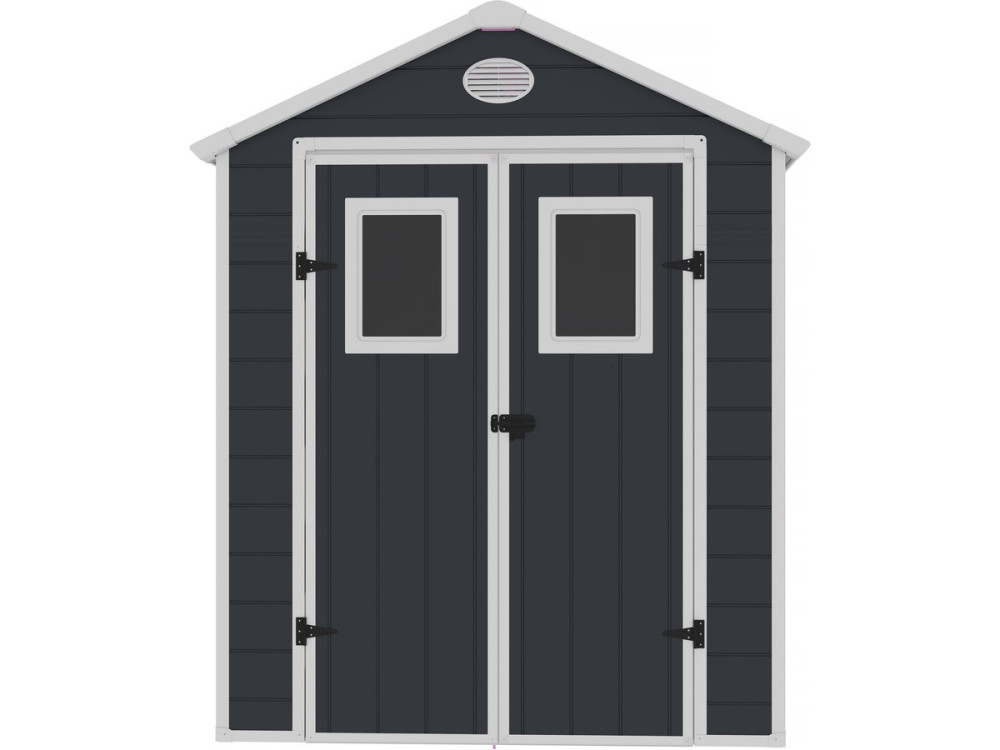 Wiata ogrodowa z żywicy "Texas" - 5,23 m² - zestaw do kotwienia w zestawie - antracyt