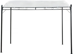 Pochylona metalowa pergola - 3 x 2,5 m - Beżowy