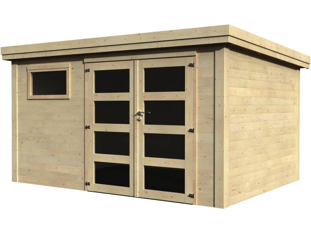 Drewniana szopa ogrodowa "Paolo" - 10 m² - 3,65 x 2,75 x 2,16 m - 28 mm