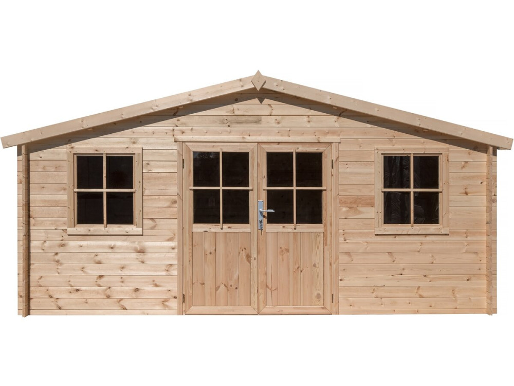 Drewniana szopa ogrodowa "Alex" - 20,20 m² - 4,80 x 4,00 x 2,39 m - 28 mm