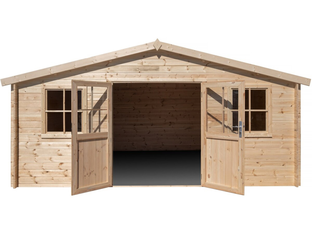 Drewniana szopa ogrodowa "Alex" - 20,20 m² - 4,80 x 4,00 x 2,39 m - 28 mm
