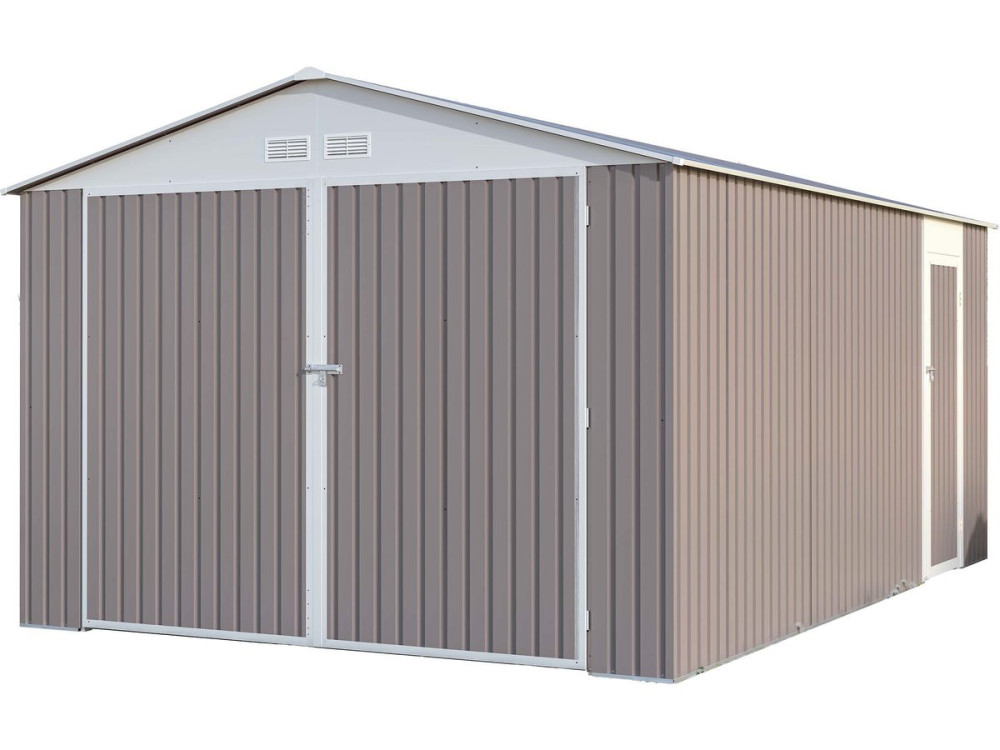 Garaż metalowy „Nevada” z drzwiami wahadłowymi - 15,36 m²