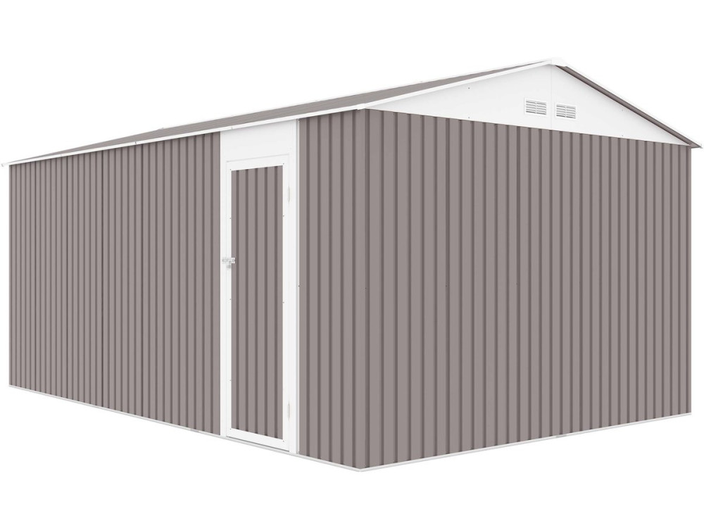 Garaż metalowy „Nevada” z drzwiami wahadłowymi - 15,36 m²