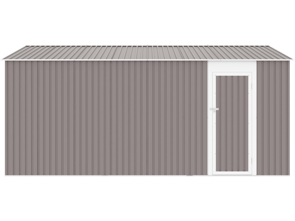 Garaż metalowy „Nevada” z drzwiami wahadłowymi - 15,36 m²