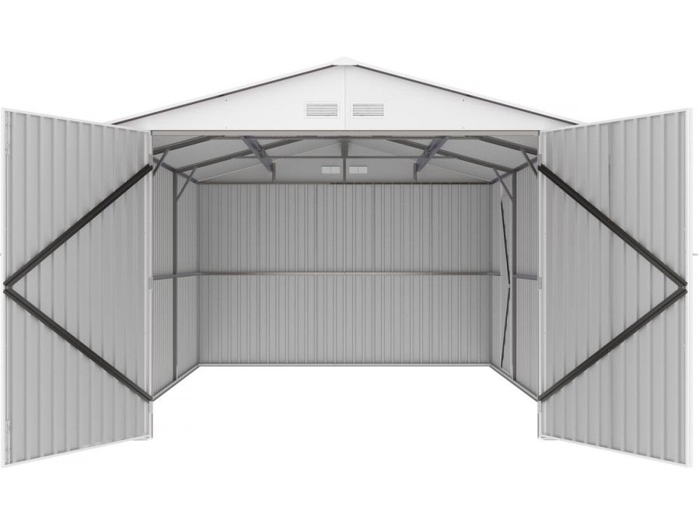 Garaż metalowy "Nevada" - 15,36 m² z panelami słonecznymi