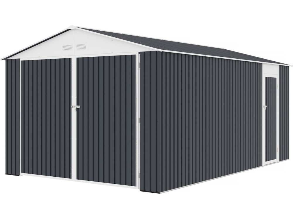 Garaz metalowy „Houston” 15,36 m² - Antracyt