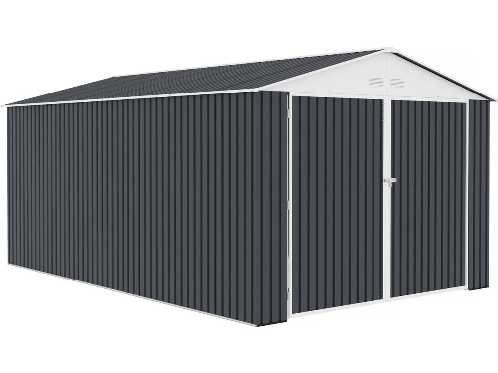 Garaz metalowy „Houston” 15,36 m² - Antracyt