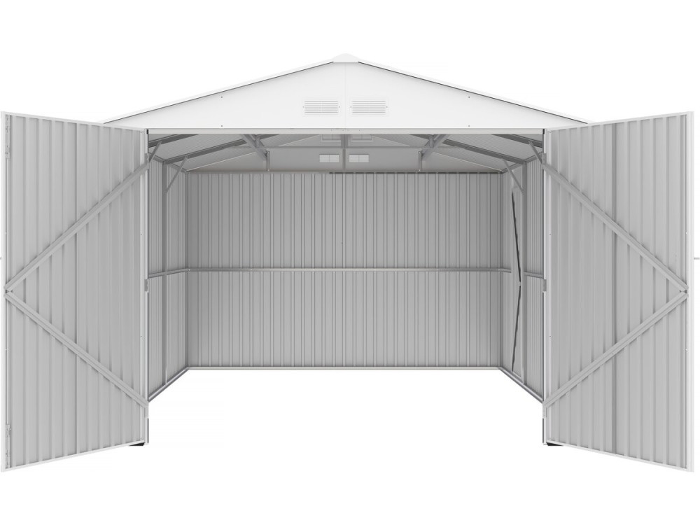 Garaz metalowy „Houston” 15,36 m² - Antracyt