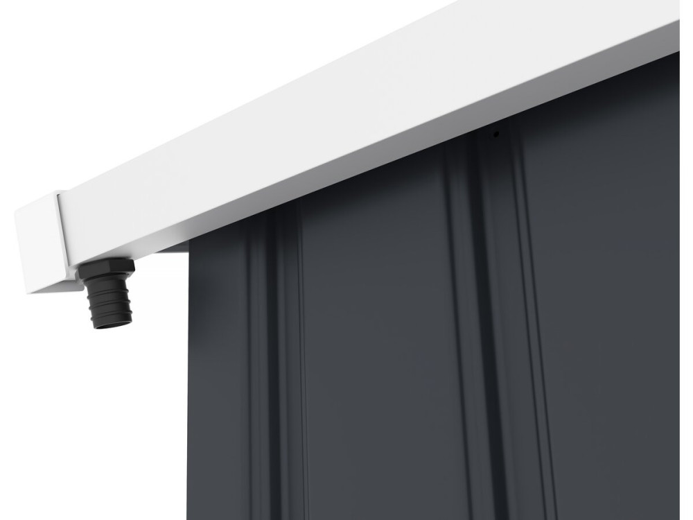 Rynna do metalowych altan ogrodowych i garaży o powierzchni od 13 do 18,5 m2