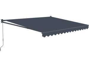 Wysuwana markiza aluminiowa "Ombra 3" 2,5 x 3 m - antracytowa szarość