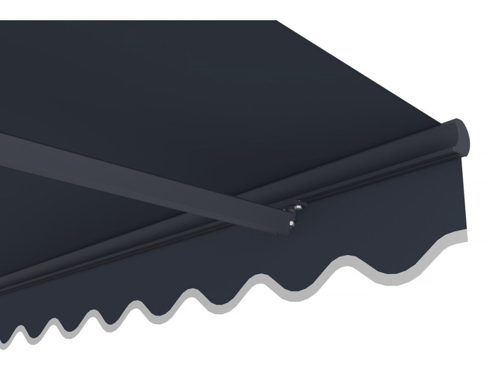 Wysuwana markiza aluminiowa "Ombra 3" 2,5 x 3 m - antracytowa szarość