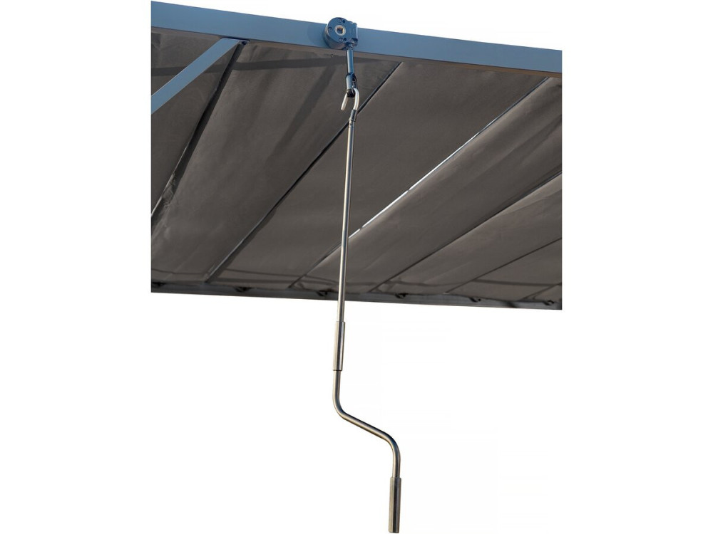 Pergola bioclimatique en tissu "Lodge" 3 x 4 m - antracytowa