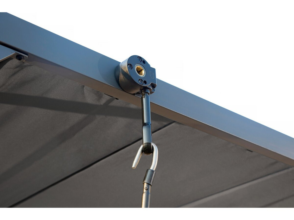 Pergola bioclimatique en tissu "Lodge" 3 x 4 m - antracytowa